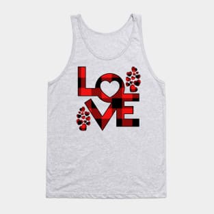 Love - Buffalo Plaid Tank Top